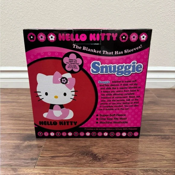 Hello Kitty Snuggie Blanket - Pink and White. NIB - Picture 2 of 3